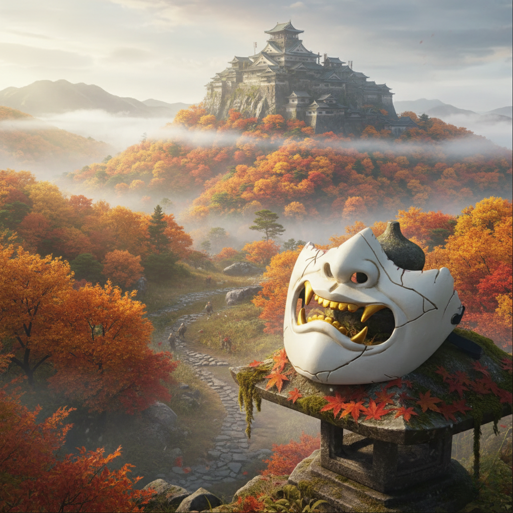 Ghost of Yotei Samurai Mask