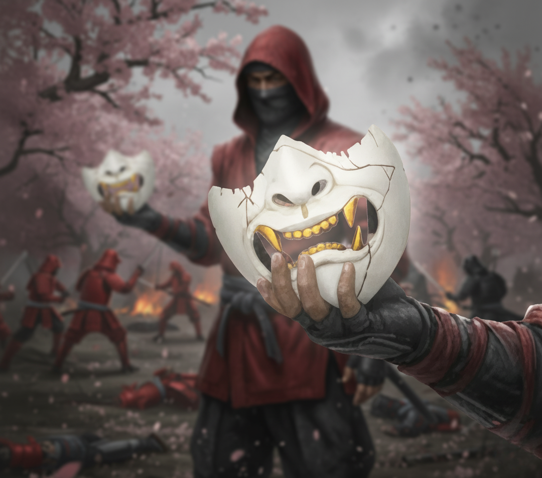 Ghost of Yotei Samurai Mask