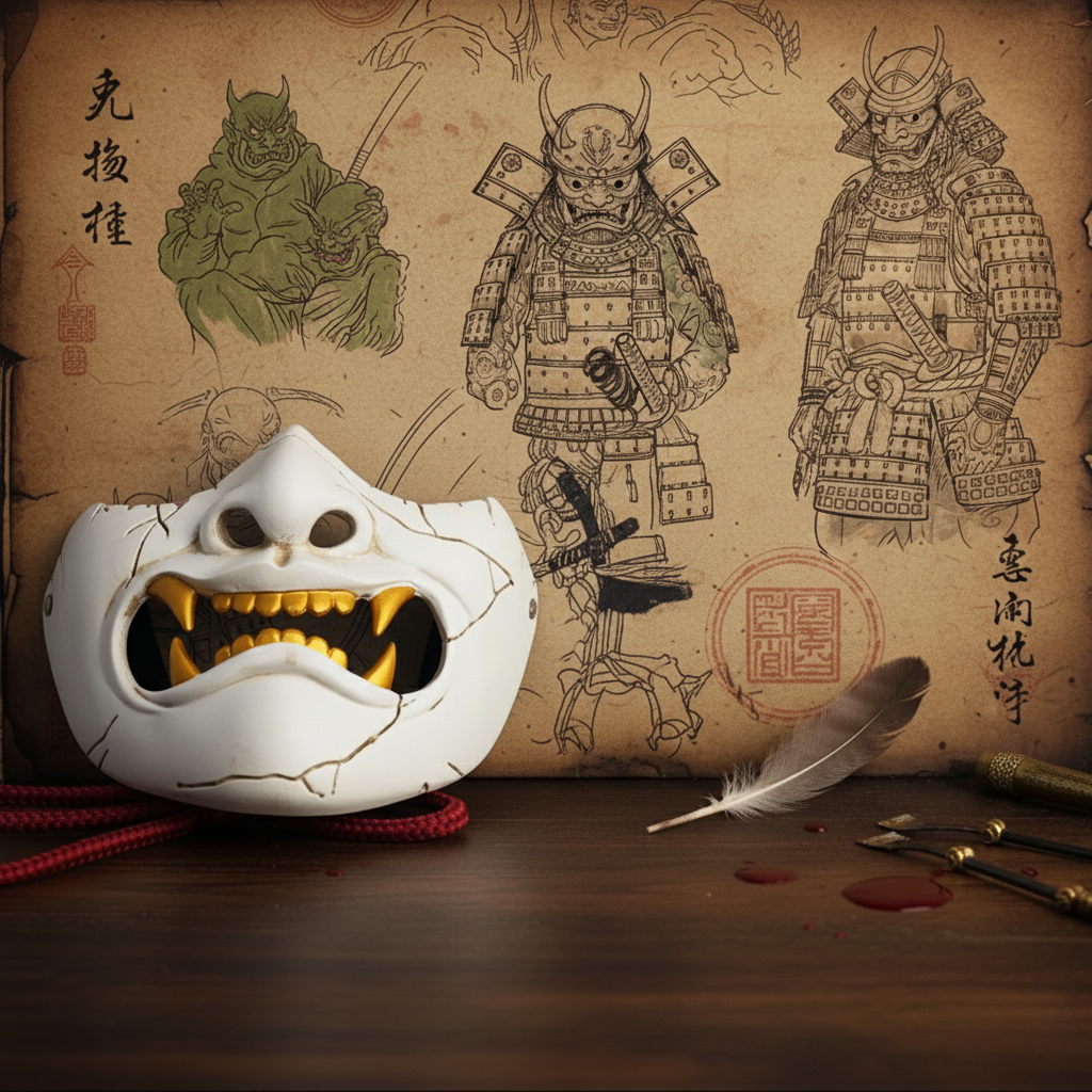 Ghost of Yotei Samurai Mask