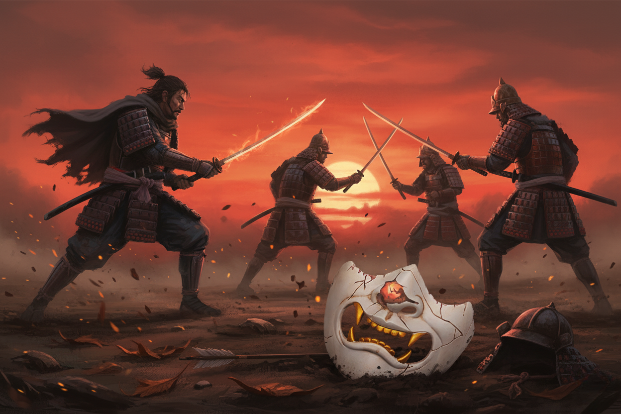 Ghost of Yotei Samurai Mask